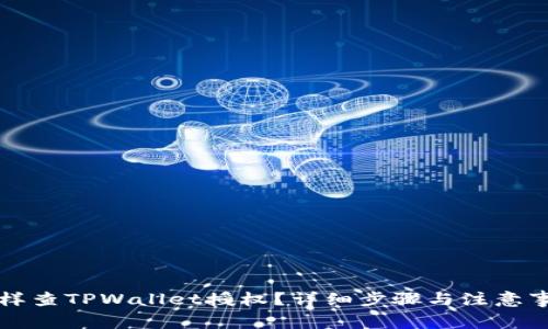 怎样查TPWallet授权？详细步骤与注意事项